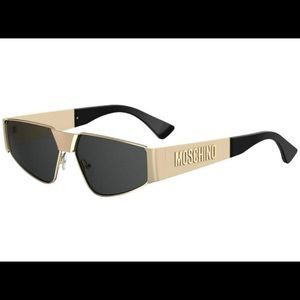 MOSCHINO
Ladies Gold Tone Rectangular Sunglasses MOS037/S02F7IR59